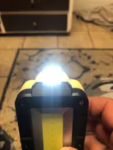 LED Flashlight Bottom-Magnet-Design Adjustable Usb Rechargeable Multifunctional COB 180-Degree