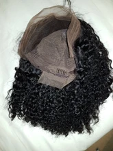 13x4 rizado pelucas de cabello humano brasileño profundo onda de encaje frente pelucas de cabello humano sin costuras Pre arrancado peluca Frontal de encaje pelucas para mujeres