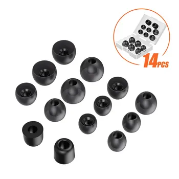 

TENNMAK 14PCS silicon eartips memory foam ear tips ear pad ear foam for POWERBEATS PRO TENNMAK PRO SONY SENSO TOZO BeatsX