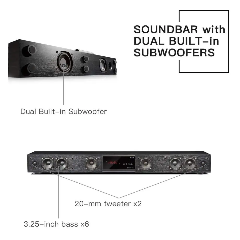 CAV TM1100 домашний кинотеатр Soundbar For TV DTS Virtual Surround Система объемного звучания