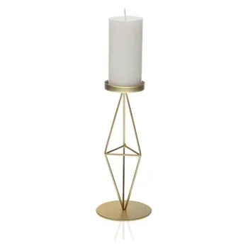 

Candleholder Metal Golden (9 x 9 x 22 cm)
