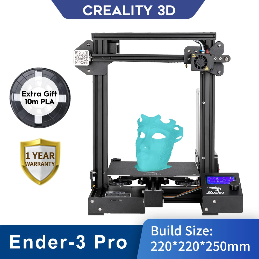 resin printer CREALITY 3D Ender-3 Pro Printer Printing Masks Magnetic Build Plate Resume Power Failure Printing KIT Mean Well Power Supply 3d printers