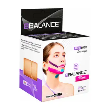 

Kinesio take face bbtape face pack (2,5 cm * 5 m, 2 rolls) silk