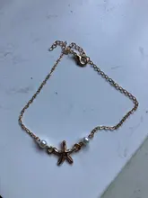 Tobillera de estrella de mar para mujer, brazalete para pies, perlas de imitación, calzado de playa, tobilleras, joyería de Estilo bohemio para fiesta de verano 2020