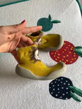 Mocasines antideslizantes para bebés y niños pequeños, zapatillas de interior para niños, de punto de algodón transpirable, Ideal para regalo