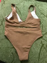 Womens Swimsuits Swimwear Bikini-Set Biquini V-Neck Ribbed Push-Up Black Ingaga Sexy