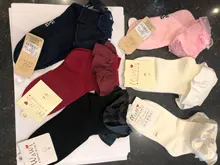 0-7t niños de algodón tobillo arco calcetines para bebé y niñas volantes princesa Cuff calcetines encaje dulce Calcetines niños Legwarmer