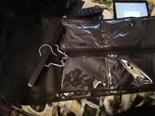 Bolsa de pelo negro Rosa Alileader con soporte de almacenamiento de peluca para pelucas, accesorios de peluca transparentes no tejidas, bolsa de almacenamiento para pelucas