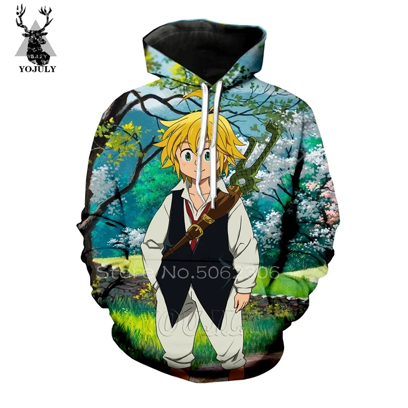 Nanatsu No Taizai hoodies lil peep autumn men's hoodie lil peep sweatshirt off white 3D Harajuku streetwear stranger things A21