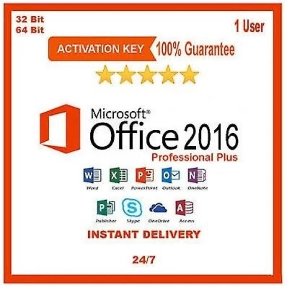 Ofice-activación de clave por teléfono, producto profesional Plus, 2016
