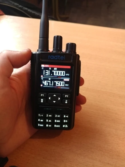 Отзыв о товаре Радиолюбительская рация Radtel RT-490, GPS, 6 диапазонов, двухсторонняя радиосвязь, каналов, VOX DTMF, SOS, цветной ЖК-дисплей, полицейский сканер, авиация от пользователя Y***h
