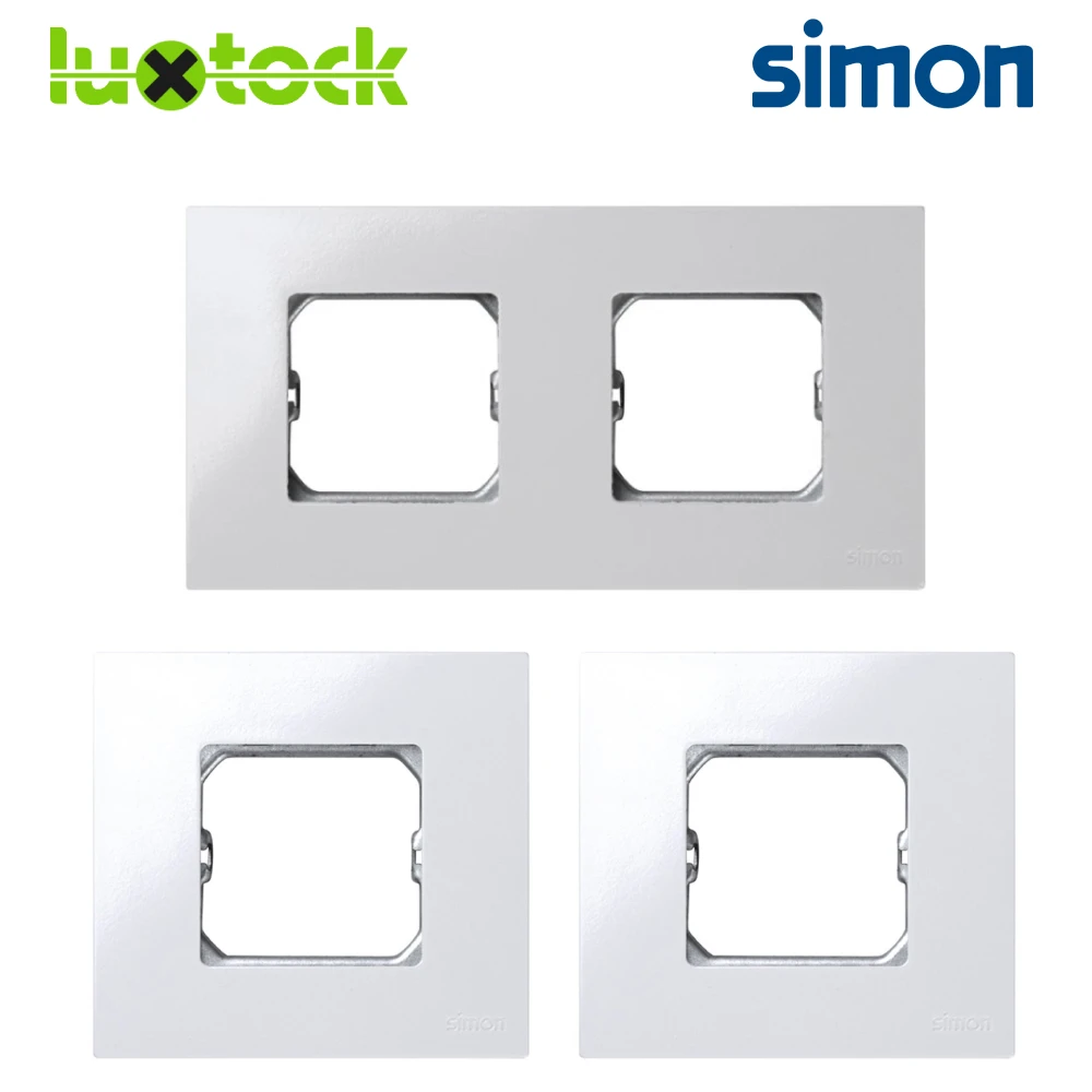 Flat setting compact for 1 or 2 white elements with Simon tenter 27 Play