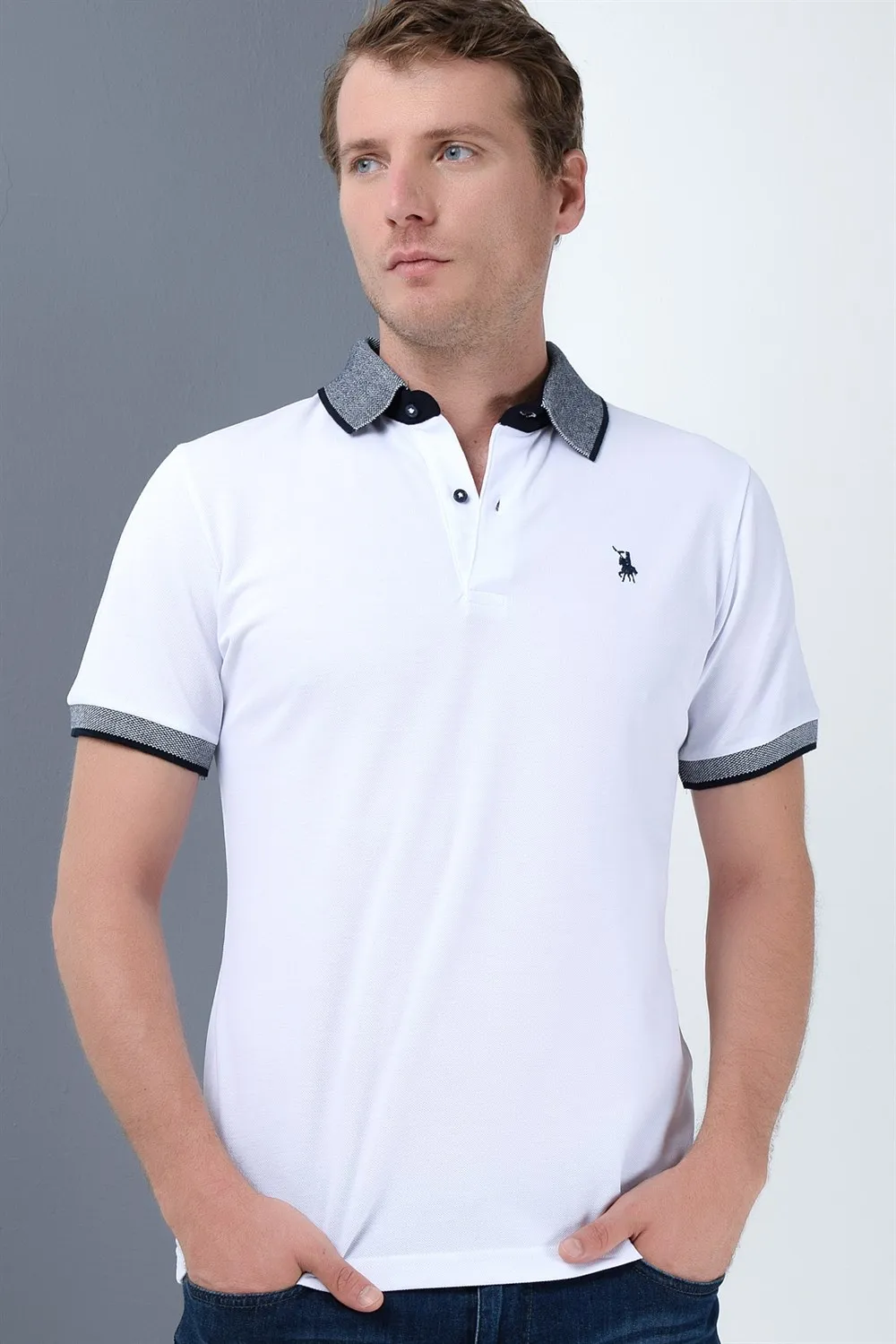 T8566 DEWBERRY T-SHIRT -WHITE | Мужская одежда