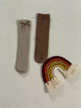 Calcetines de algodón peinado para niños y niñas, medias con lazo y doble aguja, sin hueso, de tubo, 1-8 años, 2020