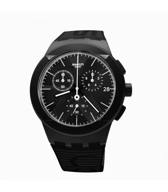 Часы swatch CHRONO XVIBE X DISTRICT черный 42 мм SUSB413|Кварцевые часы| |