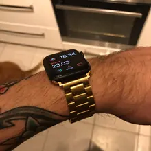 UEBN-Correa de Metal clásica de acero inoxidable para Apple watch, Series 6, 40mm, 44mm, banda para iWatch 5, 4, 3, 2, pulsera de 42mm y 38mm