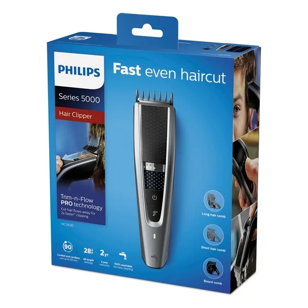 Беспроводные машинки для стрижки волос Philips HC5630/15 серебристый