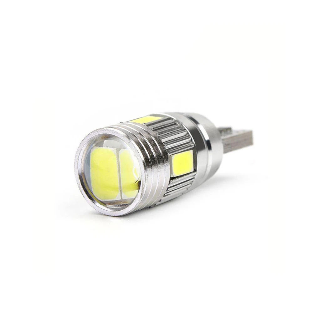 Одна упаковка/десять упаковок T10-5630-6SMD светодиодный автомобильный головной светильник, светильник для номерного знака 12В 3 Вт 6500 К