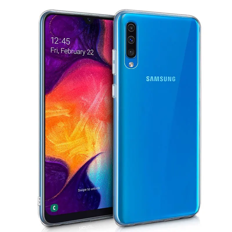 Прозрачный чехол-подставка из ТПУ для samsung A50
