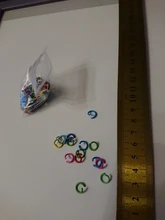 Lote de anillos de Metal de colores para hacer joyas, 100 unidades, 1,2x8mm, único abierto