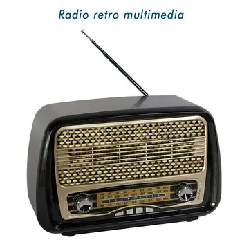 

Retro radio multimedia 3 bands: FM/AM/SW and Bluetooth. FREE SHIPING