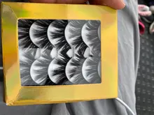 Pestañas tupidas 3d de visón, pestañas largas y gruesas, naturales, maquillaje, 5 pares, 25mm