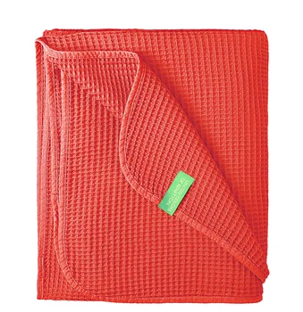 

BLANKET 140x190CM 200GSM 100%COTTON RED CASA BENETTON