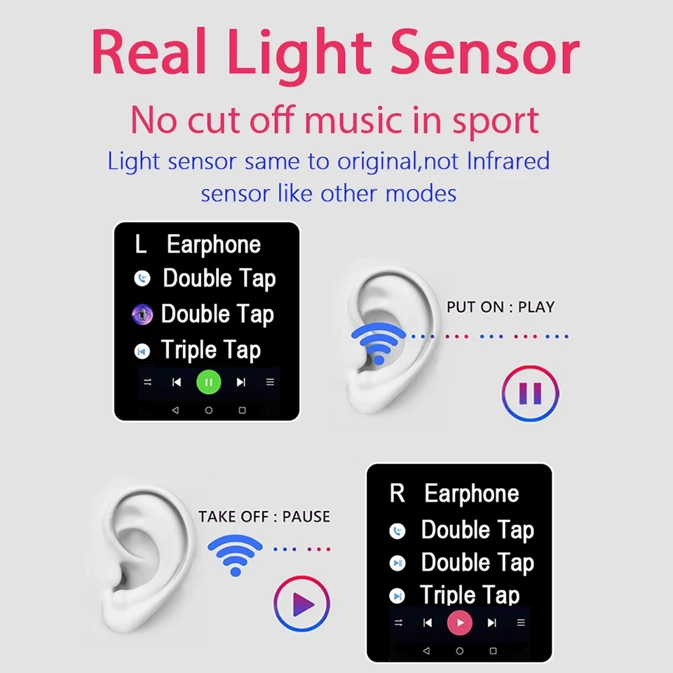 Air10 Plus TWS Wireless Bluetooth 5.2 Earphone 45DB Hybrid ANC Earbuds Super Bass 1562K PKH1 1562H 1562A i900000MAX Air13 i99999