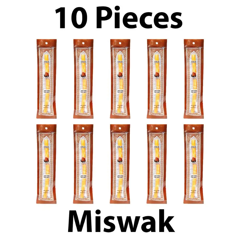 Fs Set Di 10 Pezzi Miswak Sewak Chew Stick Fresh Natural Tootbrush Misvak Arak Siwak Miswaak Vegan Teeth Cleaner Soft Peelu