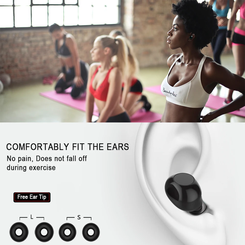 A8 TWS Bluetooth наушники настоящие беспроводные наушники 8 часов музыки bluetooth 5,0 беспроводные наушники водонепроницаемые спортивные