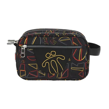 

School case two compartments geometric prints-Plasticine