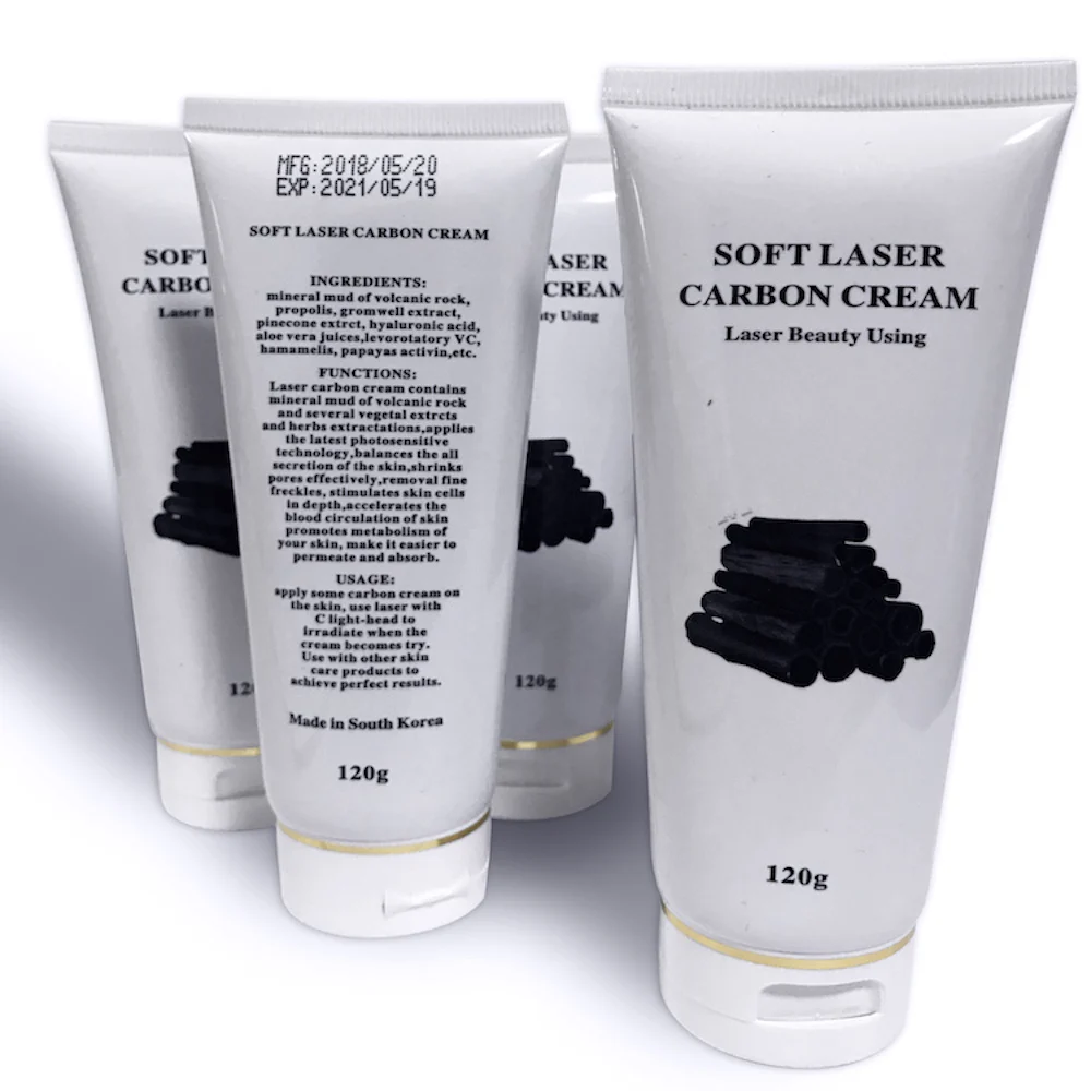 120g Carbon Cream Gel For Picosecond Laser Skin Peel Deep Cleaning Carbon Laser Peel Black Head Removal