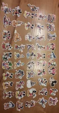 Pegatinas de dibujos animados de Disney para niños, pegatinas de Mickey Mouse, juguetes de regalo para habitaciones, equipaje, guitarra, pegatinas de grafiti, 50 Uds.