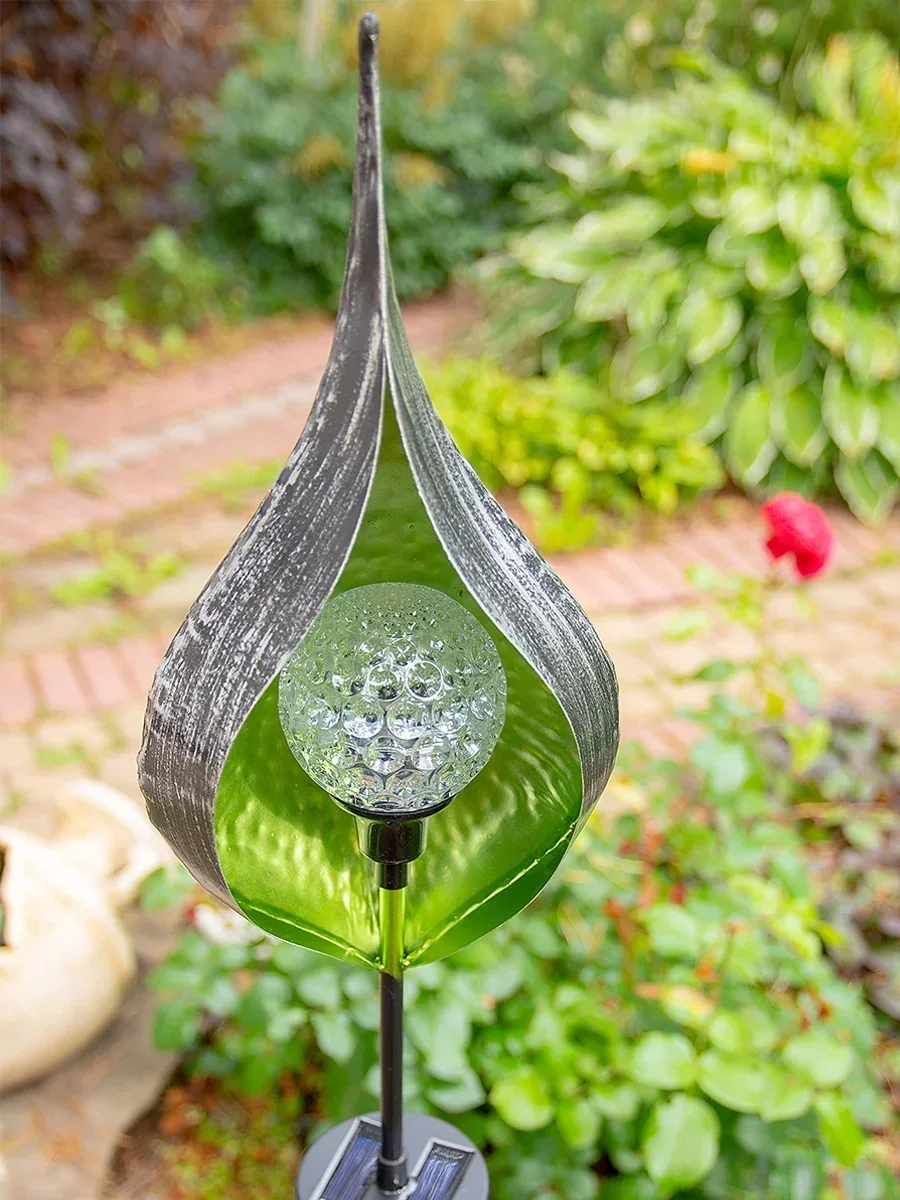 Фонарь садовый &quotЧудесный сад. Бутон&quot светодиодный на солнечной батарее