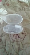 Caja de cepillo de dientes para el cuidado del bebé, cepillo transparente de goma, limpieza de dientes, silicona suave