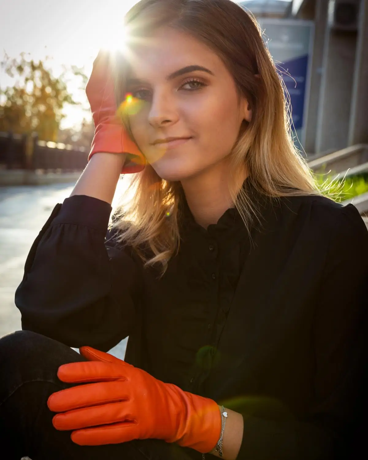 Jacinth(Lambskin) Harssidanzar женские роскошные итальянские кожаные перчатки из овчины винтажные обработанные кашемировые с подкладкой - Цвет: Jacinth(Lambskin)