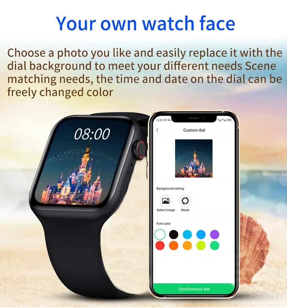 IWO Smart Watch Men Series 7 Wireless Charge Smartwatch Women Heart Rate Watches Bluetooth Call Fitness Tracker For Android IOS