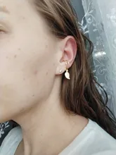 VKME-pendientes de estrella de oro sin Piercing para mujer y hombre, pendientes de Clip para la oreja de cartílago falso Simple, joyería con Clip