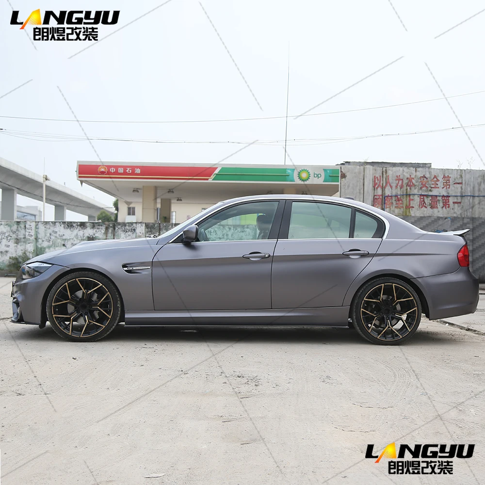 Для BMW 3 серии E90 рестайлинг Седан 4dr 2009 2010 2011 2012 2013 M4 Стиль полипропилен PP средства ухода за кожей комплект бампера крылья диффузор крыло