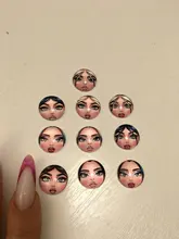 Matryoshka rusa, 10 Uds., mezcla de 12mm/18mm/20mm/25mm, cabujones redondos de cristal para hacer fotos