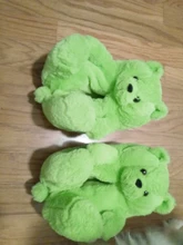 Zapatillas de casa afelpadas de oso de peluche para mujer, calzado para estar en casa, marrón, suave, antideslizante, de piel sintética, bonitas y esponjosas, Zapatillas de casa, cálido para invierno