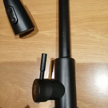 Grifo de cocina de un solo agujero, mezclador extraíble, pulverizador de corriente, cabezal cromado