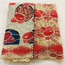 Высококачественная кружевная ткань, Анкара, восковая кружевная ткань, африканская кружевная ткань, воск, шнур кружева для женщин, свадебное платье 070529