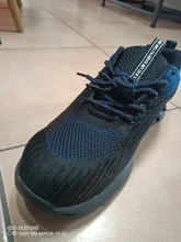 Botas de seguridad con punta de acero para hombre, zapatos de trabajo a prueba de perforaciones, transpirables