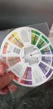 Tarjeta de papel colorido profesional, rueda de mezcla de colores de diseño de tres niveles, guía circular central redonda, gira tatuajes, pigmento de uñas, 12 Uds.