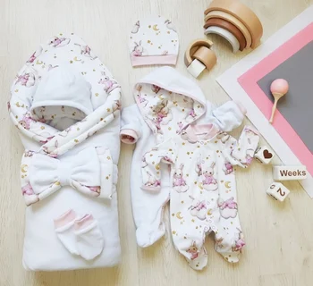 

Комплект на выписку 7-ми предметный ЗИМА Комплекты на выписку и для прогулок 0-6 мес