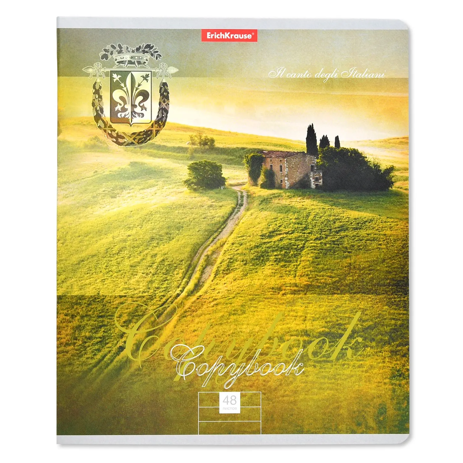 Тетрадь Erich Krause Италия 48л. линейка в ассортименте