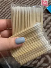 Desechables hisopo de algodón sin pelusa Micro cepillos madera bastoncillos de algodón muestras oído limpio palo pegamento para extensión de pestañas quitar herramienta