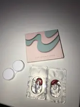 2 uds. De lentes para Cosplay, lentillas multicolores para ojos, maquillaje de Navidad, serie Anime, 1 par