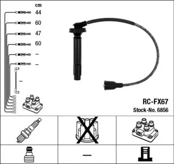 

Wire/SUBARU LEGACY 2.0-03 RC-FX67 NGK 6856